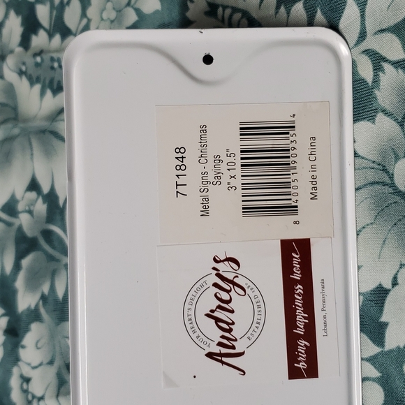 Christmas DECOR  "It's the most wonderful time of the year" Metal Tin Sign - Picture 8 of 8